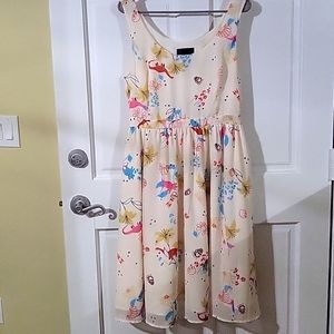 Modcloth Floral Fit and Flare Dress
